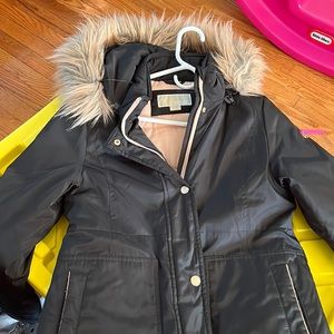 Michael Kors, black and pink puffer jacket junior size